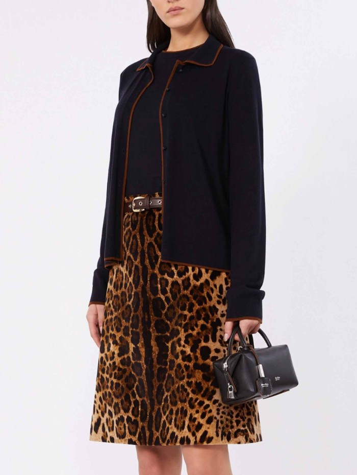Jupe en velours léopard - Falange - Max Mara