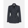 Blazer en jersey à pois navy - Valvola - Max mara