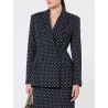 Blazer en jersey à pois navy - Valvola - Max mara