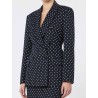 Blazer en jersey à pois navy - Valvola - Max mara