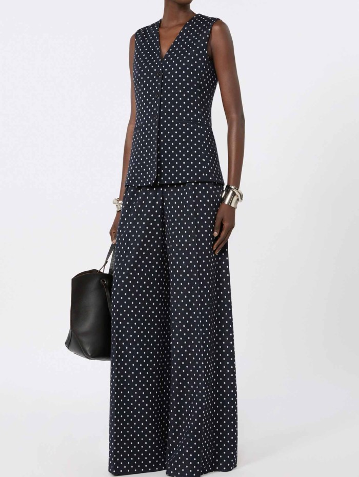 Pantalon à pois navy - Cerbero - Max Mara