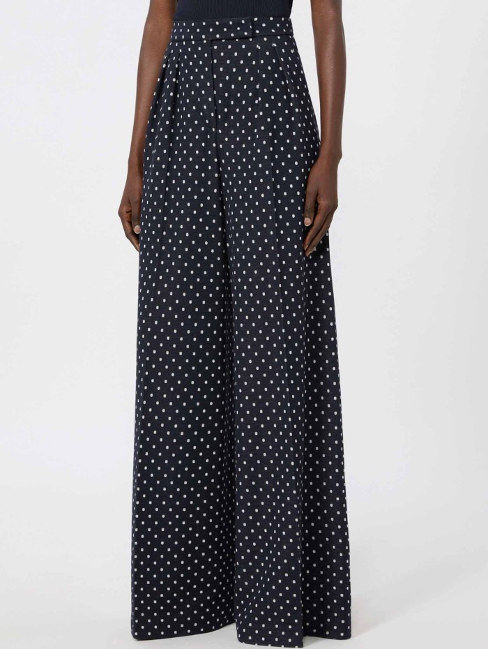 Pantalon à pois navy - Cerbero - Max Mara