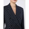 Blazer en jersey à pois navy - Valvola - Max mara