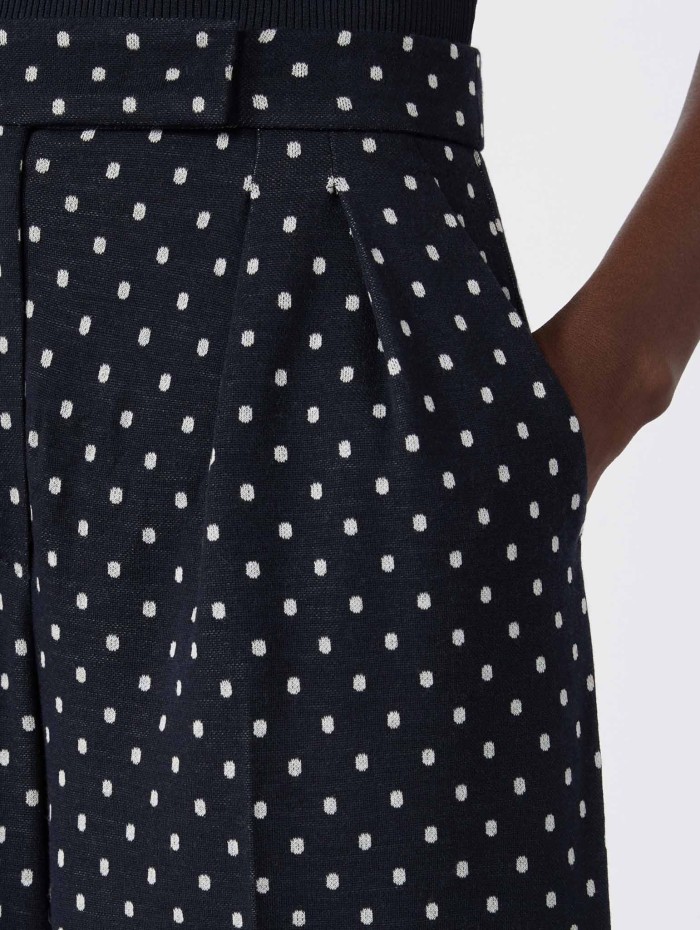 Pantalon à pois navy - Cerbero - Max Mara