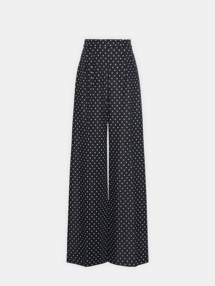 Pantalon à pois navy - Cerbero - Max Mara