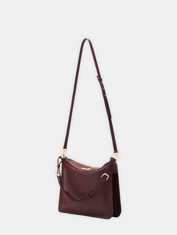 Sac asymétrique en cuir - Compagnon - Lanvin