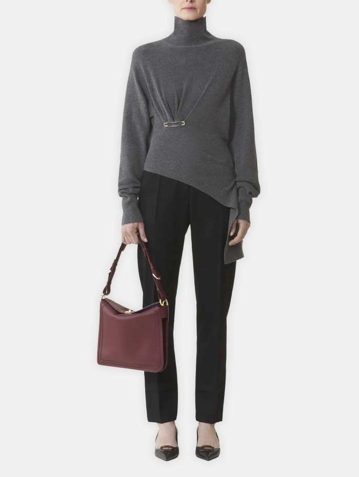 Sac asymétrique en cuir - Compagnon - Lanvin