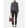 Sac asymétrique en cuir - Compagnon - Lanvin