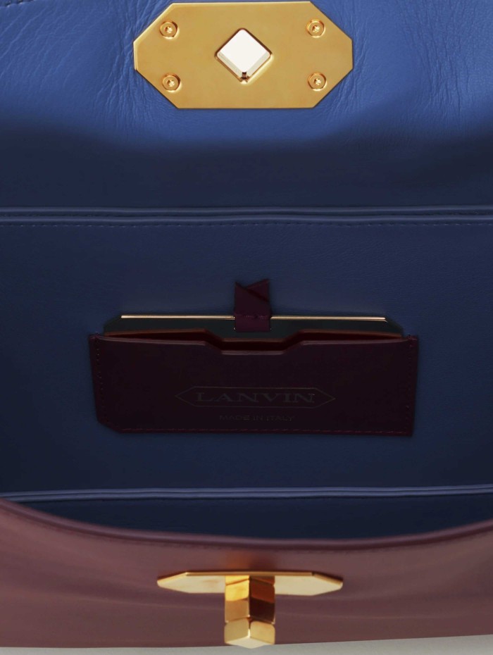 Sac asymétrique en cuir - Compagnon - Lanvin