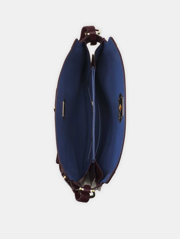 Sac asymétrique en cuir - Compagnon - Lanvin