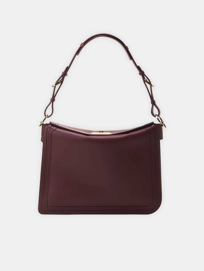 Sac asymétrique en cuir - Compagnon - Lanvin