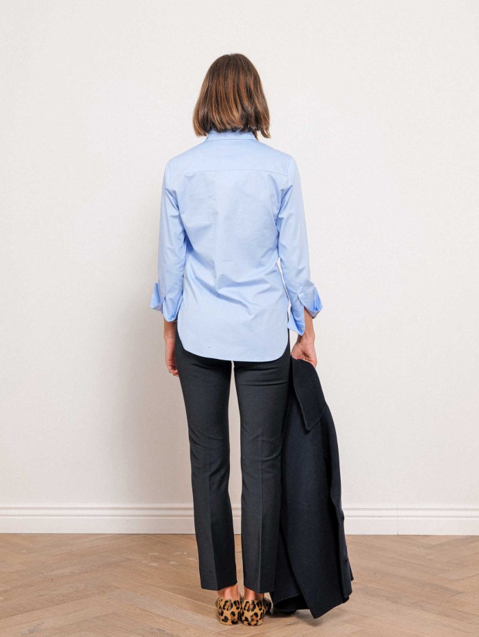 Chemise bleue à plastron - Romy - 26 Avenue