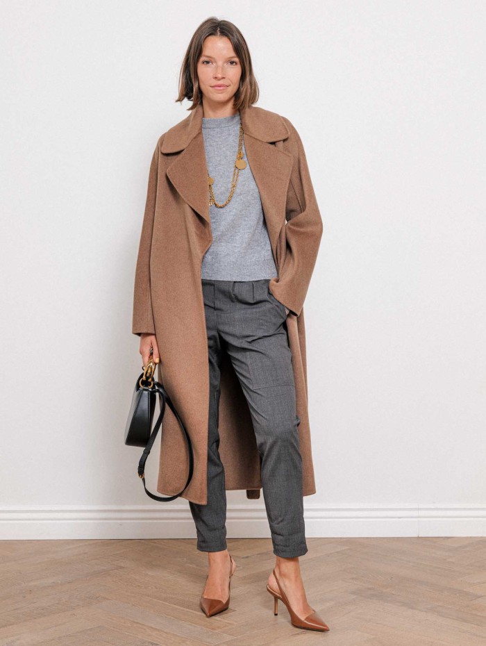 Pantalon gris à fronces - Alba - 26 Avenue