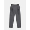 Pantalon gris à fronces - Alba - 26 Avenue