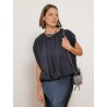 Sac crystal silver et bleu - Amelia brass - Palera Milano