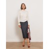 Jupe midi en jersey à pois navy - Adati - Max mara