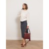 Jupe midi en jersey à pois navy - Adati - Max mara