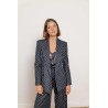 Blazer en jersey à pois navy - Valvola - Max mara