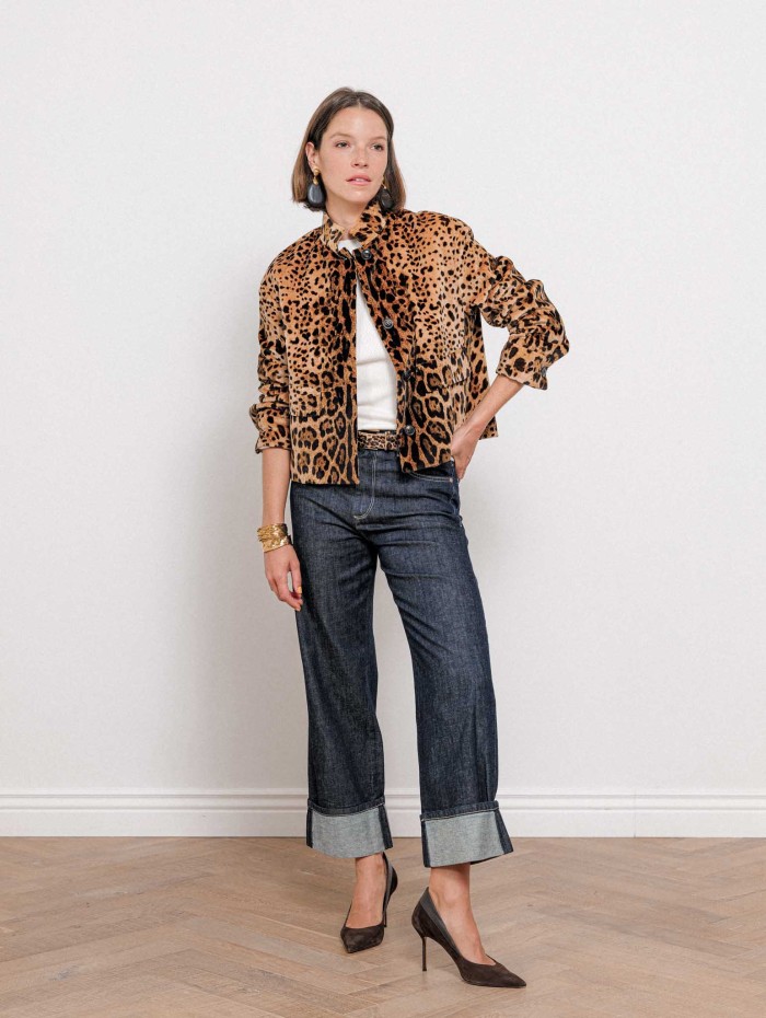 Veste en velours léopard - Edro - Max Mara