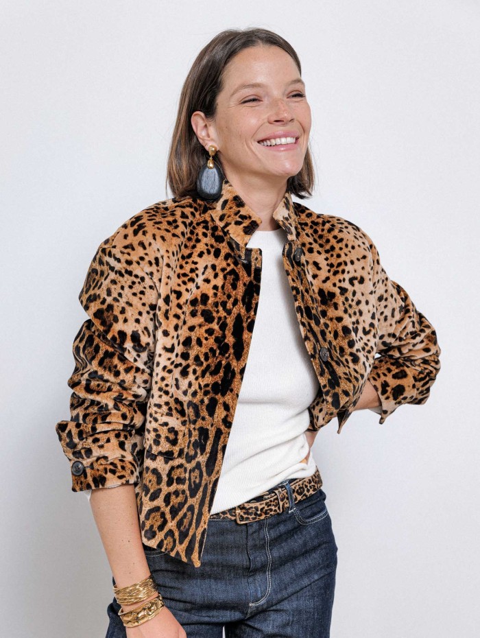 Veste en velours léopard - Edro - Max Mara