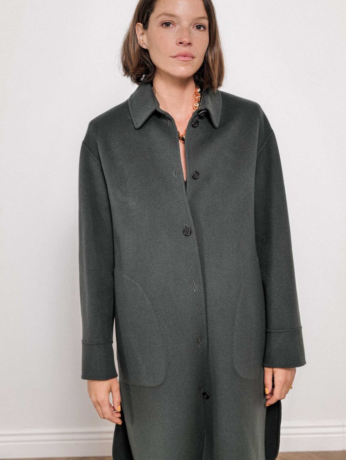 Manteau mi-long en drap de laine - Fante - Max Mara