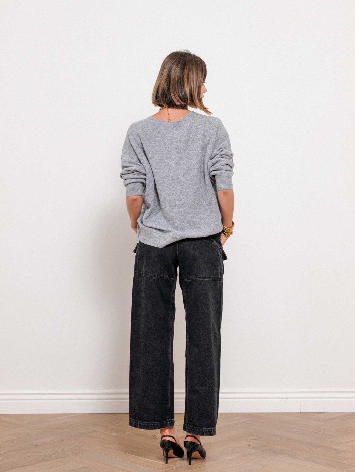 Pantalon Cargo Osaka Boro en Denim Japonais | 100% Coton