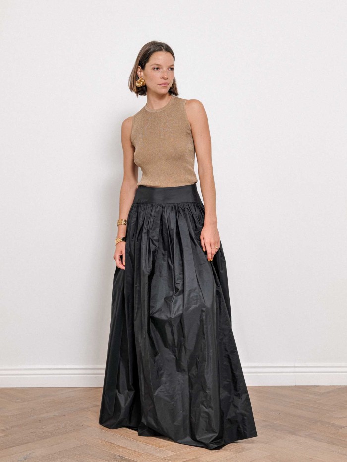 Jupe longue Eroico en taffetas de soie | Max Mara