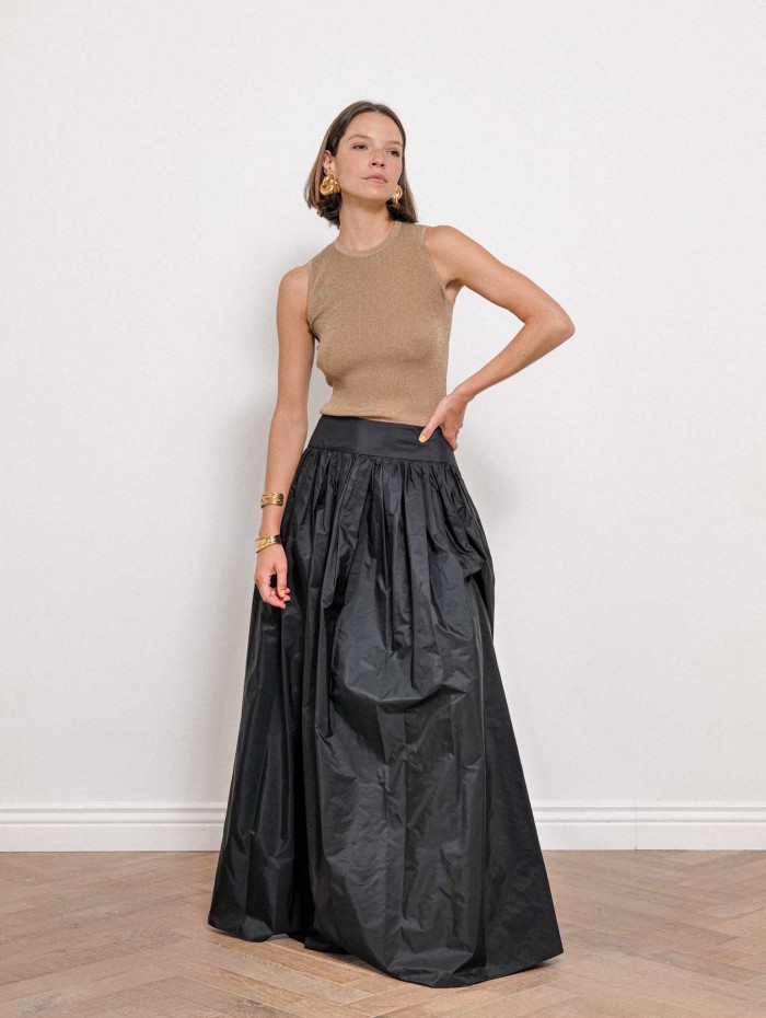 Jupe longue Eroico en taffetas de soie | Max Mara