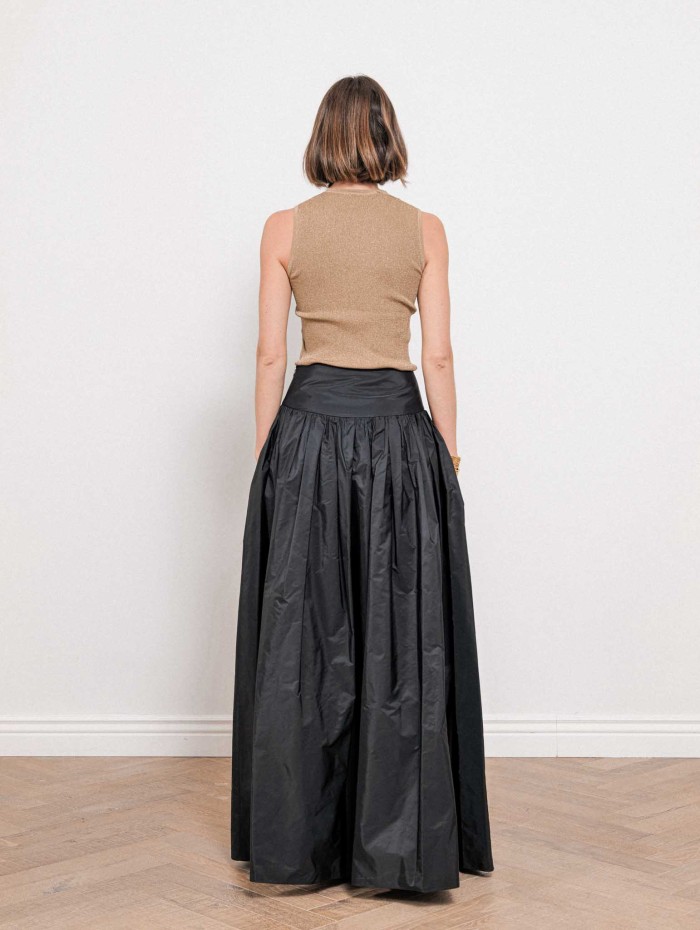 Jupe longue Eroico en taffetas de soie | Max Mara