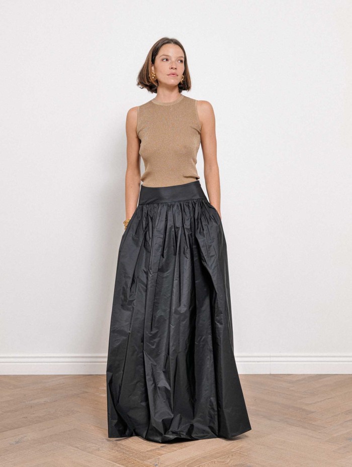 Jupe longue Eroico en taffetas de soie | Max Mara