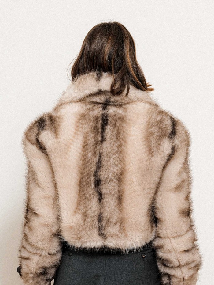 Veste Quantum effet fourrure à revers | Max Mara