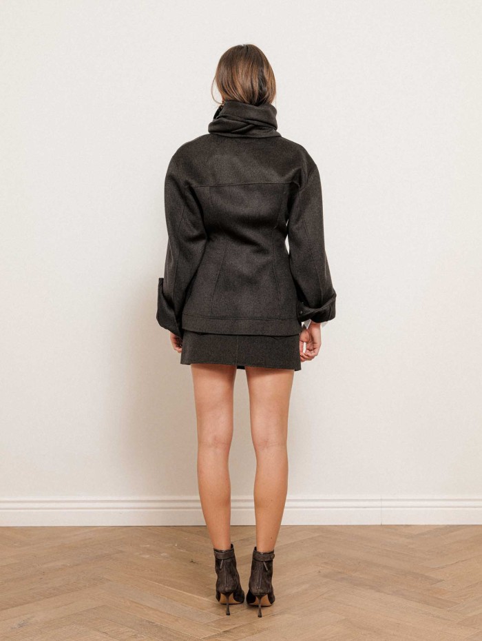 Veste en laine avec étole Calcio | Max Mara