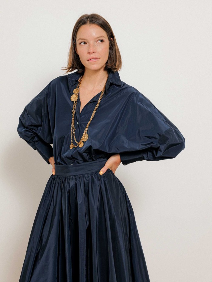 Jupe midi en taffetas - Elisa - 26 avenue