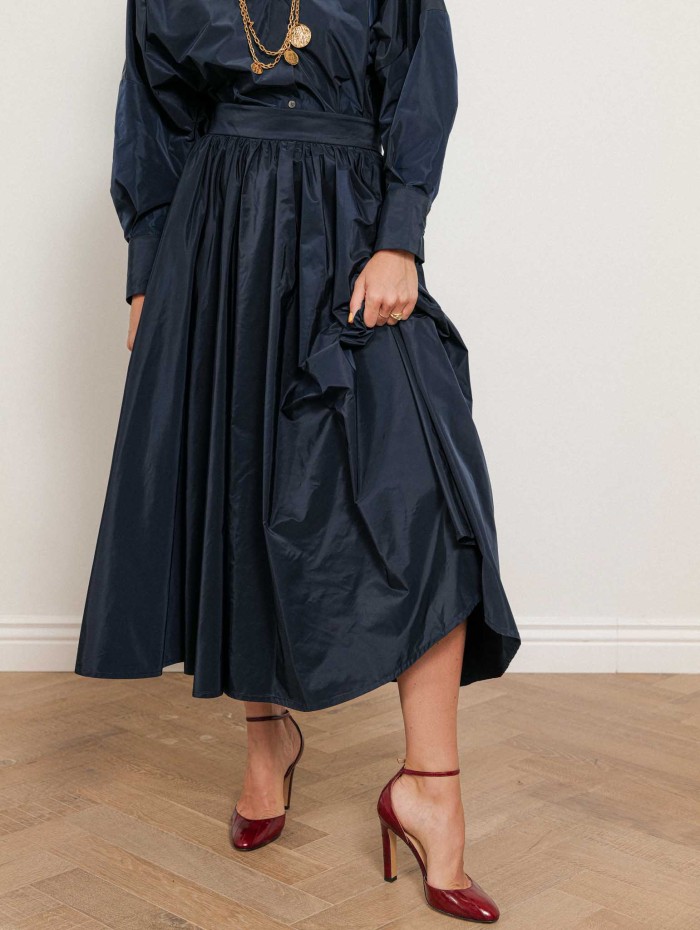 Jupe midi en taffetas - Elisa - 26 avenue