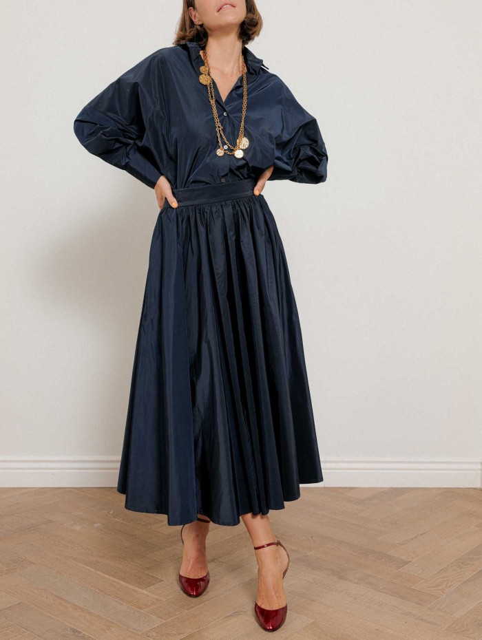 Jupe midi en taffetas - Elisa - 26 avenue
