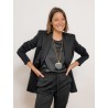 Pantalon en maille Milano stretch noir - Paola - 26 Avenue