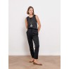 Pantalon en maille Milano stretch noir - Paola - 26 Avenue