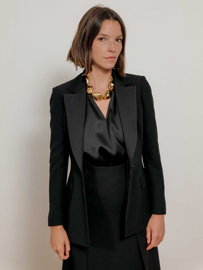 Veste smocking noire - Clara - 26 Avenue