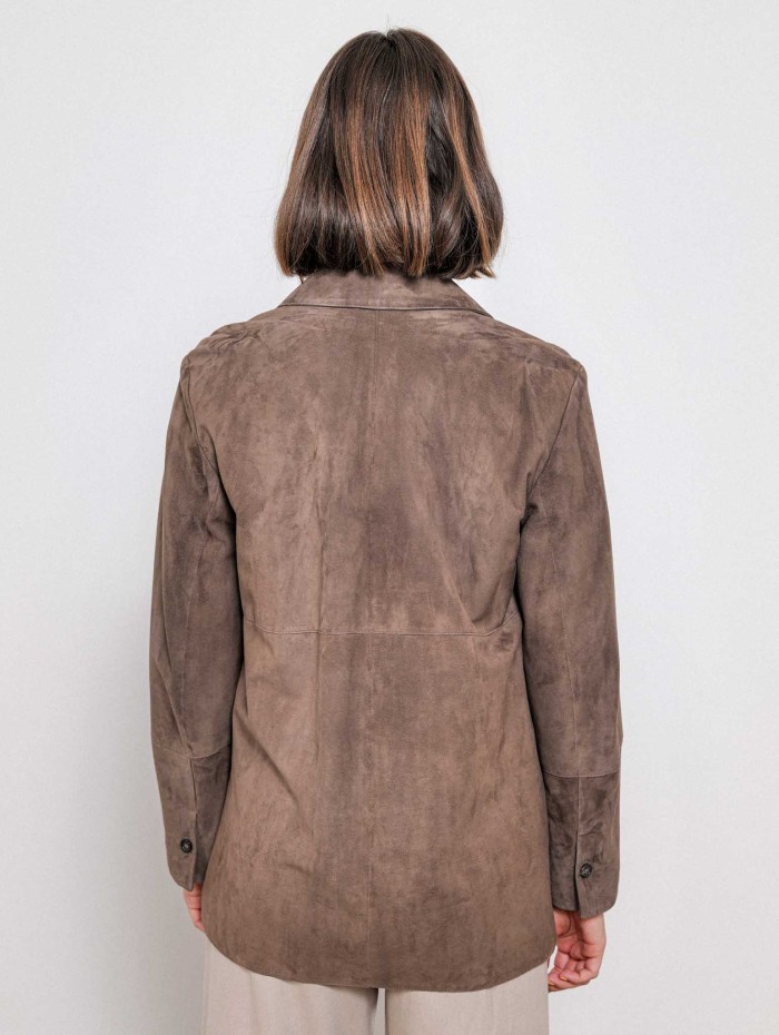 Veste en cuir d’agneau suédé Gocce | Max Mara