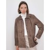 Veste en cuir d’agneau suédé Gocce | Max Mara