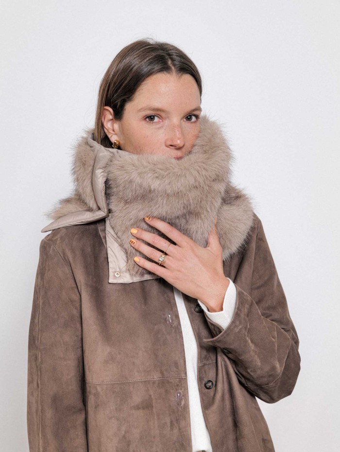 Veste en cuir d’agneau suédé Gocce | Max Mara