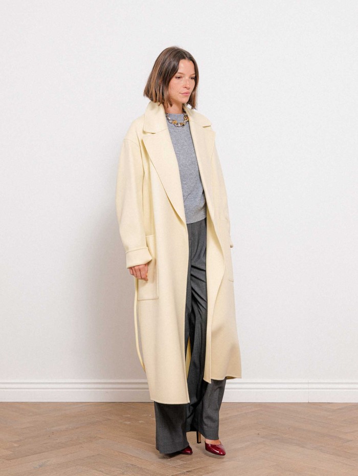 Manteau long oversize en pure laine - Spxzannata - Max Mara