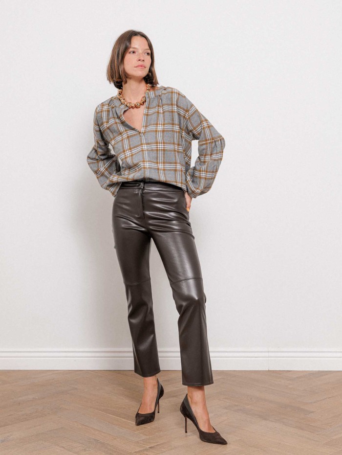 Pantalon en jersey - Smmsublime - Chocolat