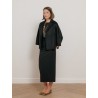 Paletot noir en laine et cachemire - Quorum - Max Mara