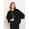 Paletot noir en laine et cachemire - Quorum - Max Mara