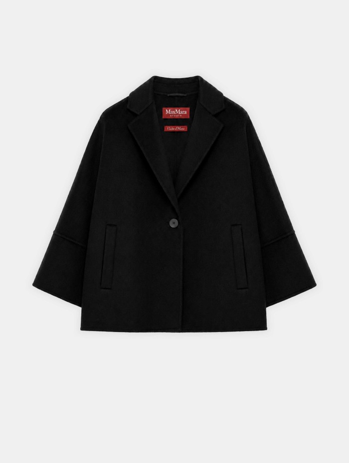 Paletot noir en laine et cachemire - Quorum - Max Mara