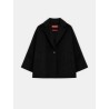 Paletot noir en laine et cachemire - Quorum - Max Mara