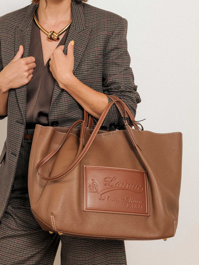 Sac cabas en cuir grainé - Catch - Lanvin