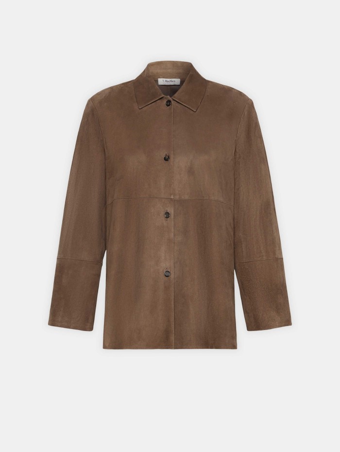 Veste en cuir d’agneau suédé Gocce | Max Mara