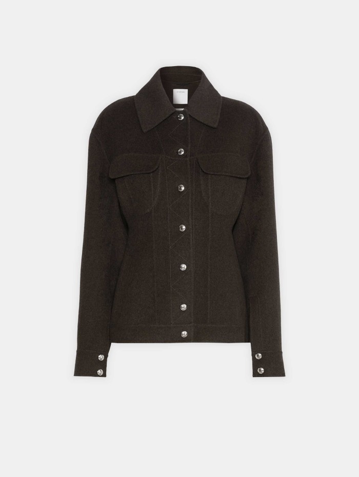 Veste en laine avec étole Calcio | Max Mara